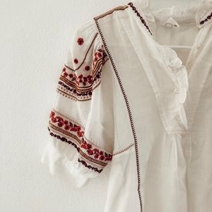 Anthropolgie floral blouse